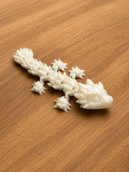 Kristalldrache | Bewegliche 3D-Druck Figur | Flexi Drache | Glow in the Dark optional