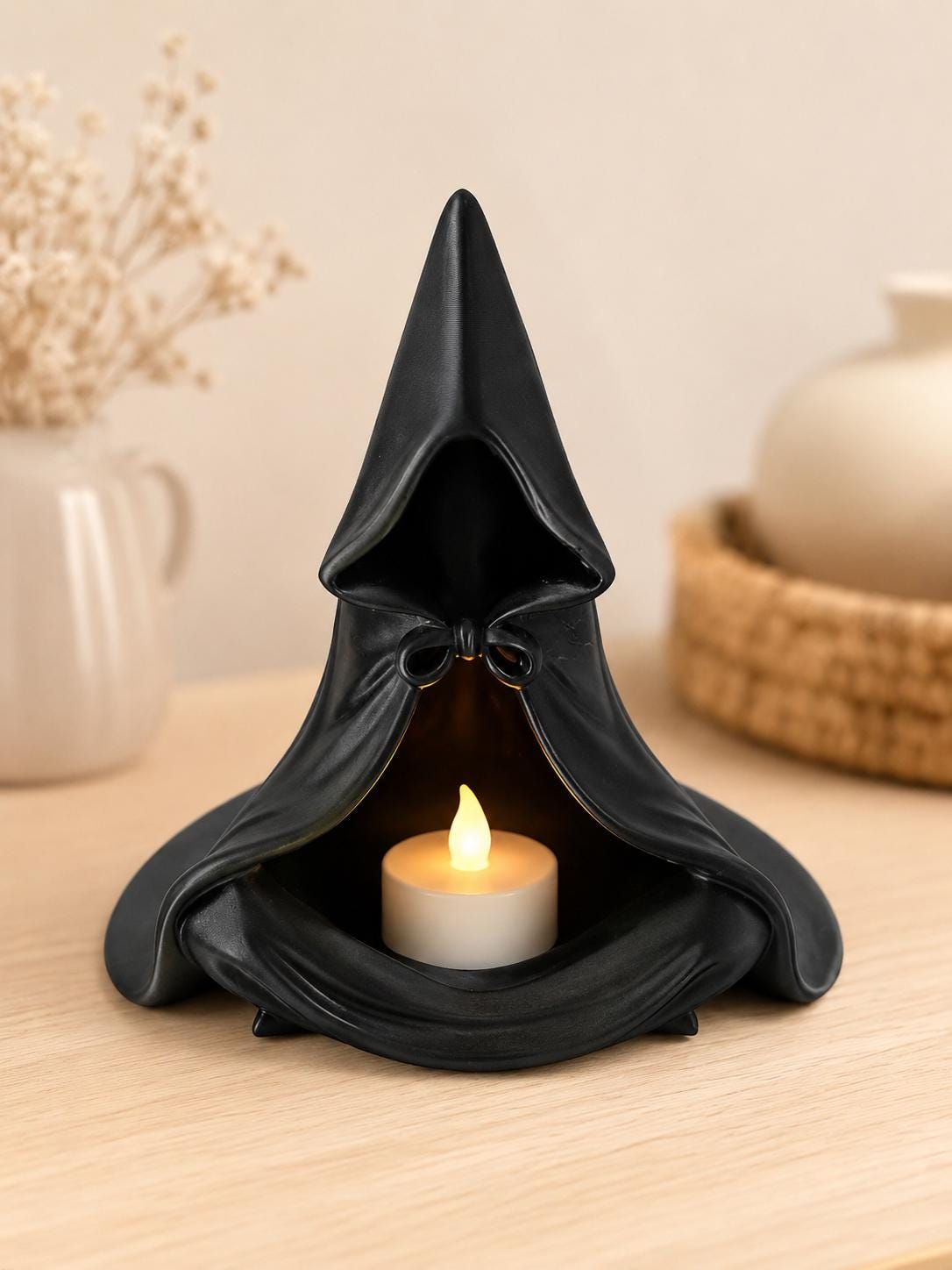 Halloween Teelichthalter Sensemann