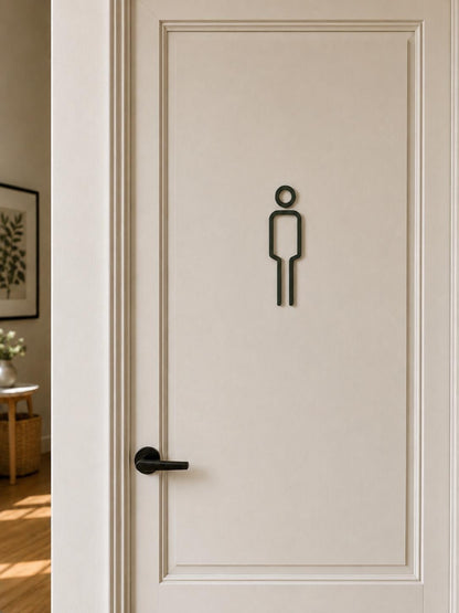 WC Schild | Toilettenschild | Damen Herren