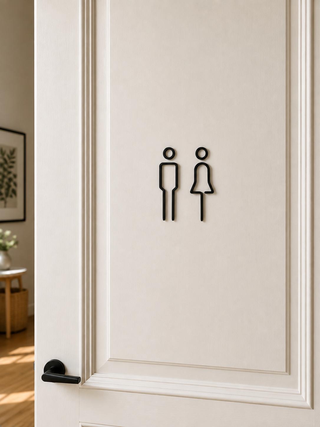 WC Schild | Toilettenschild | Damen Herren