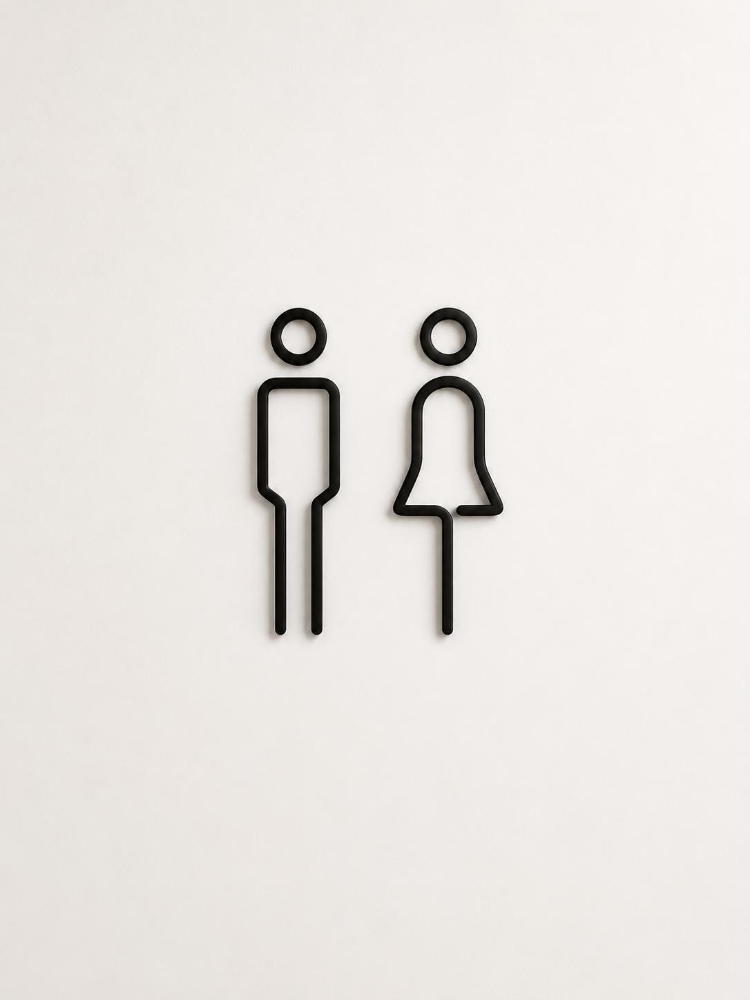 WC Schild | Toilettenschild | Damen Herren
