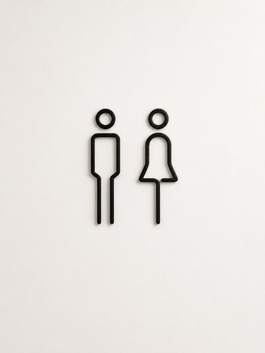 WC Schild | Toilettenschild | Damen Herren