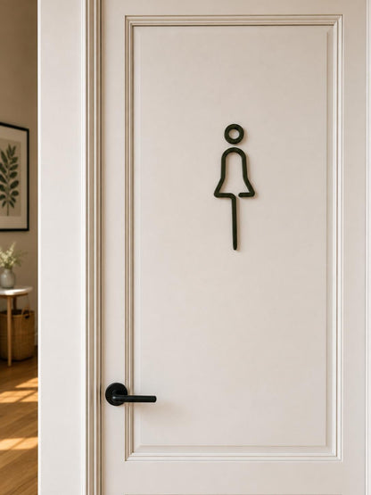 WC Schild | Toilettenschild | Damen Herren