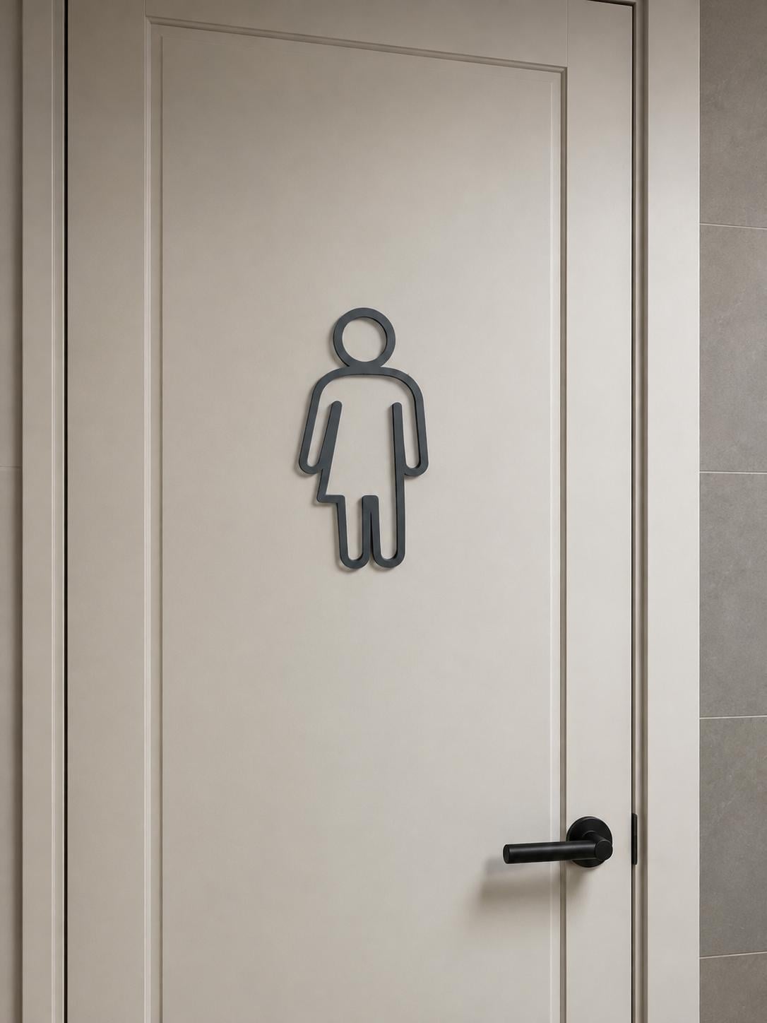 WC Schild | Toilettenschild | Unisex | Divers