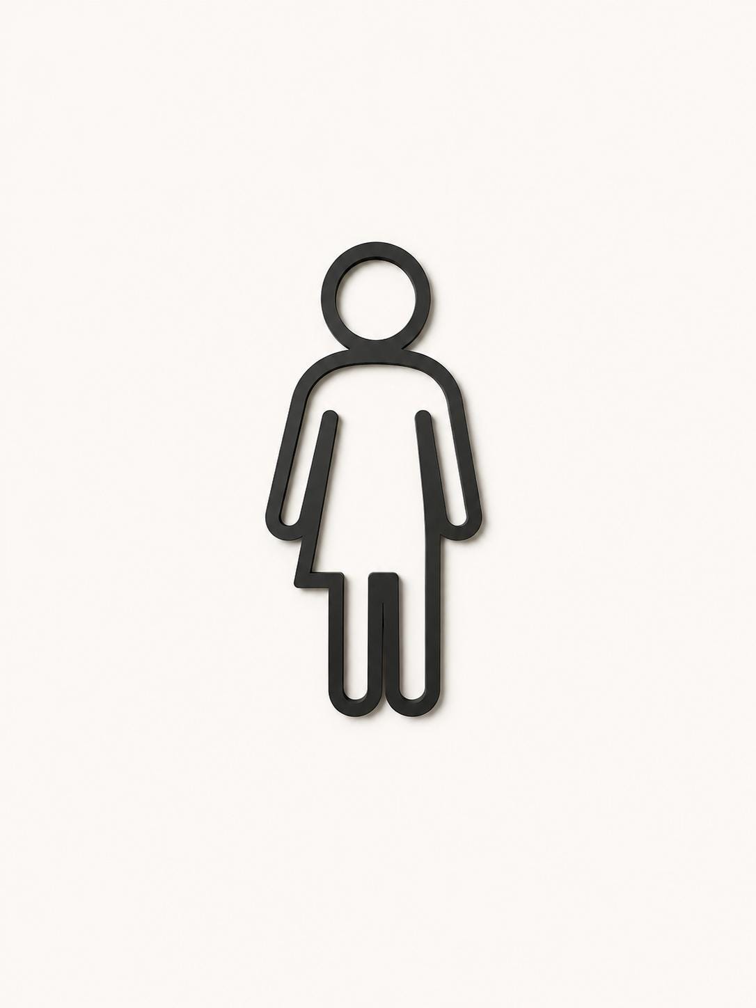 WC Schild | Toilettenschild | Unisex | Divers