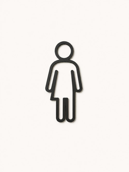 WC Schild | Toilettenschild | Unisex | Divers