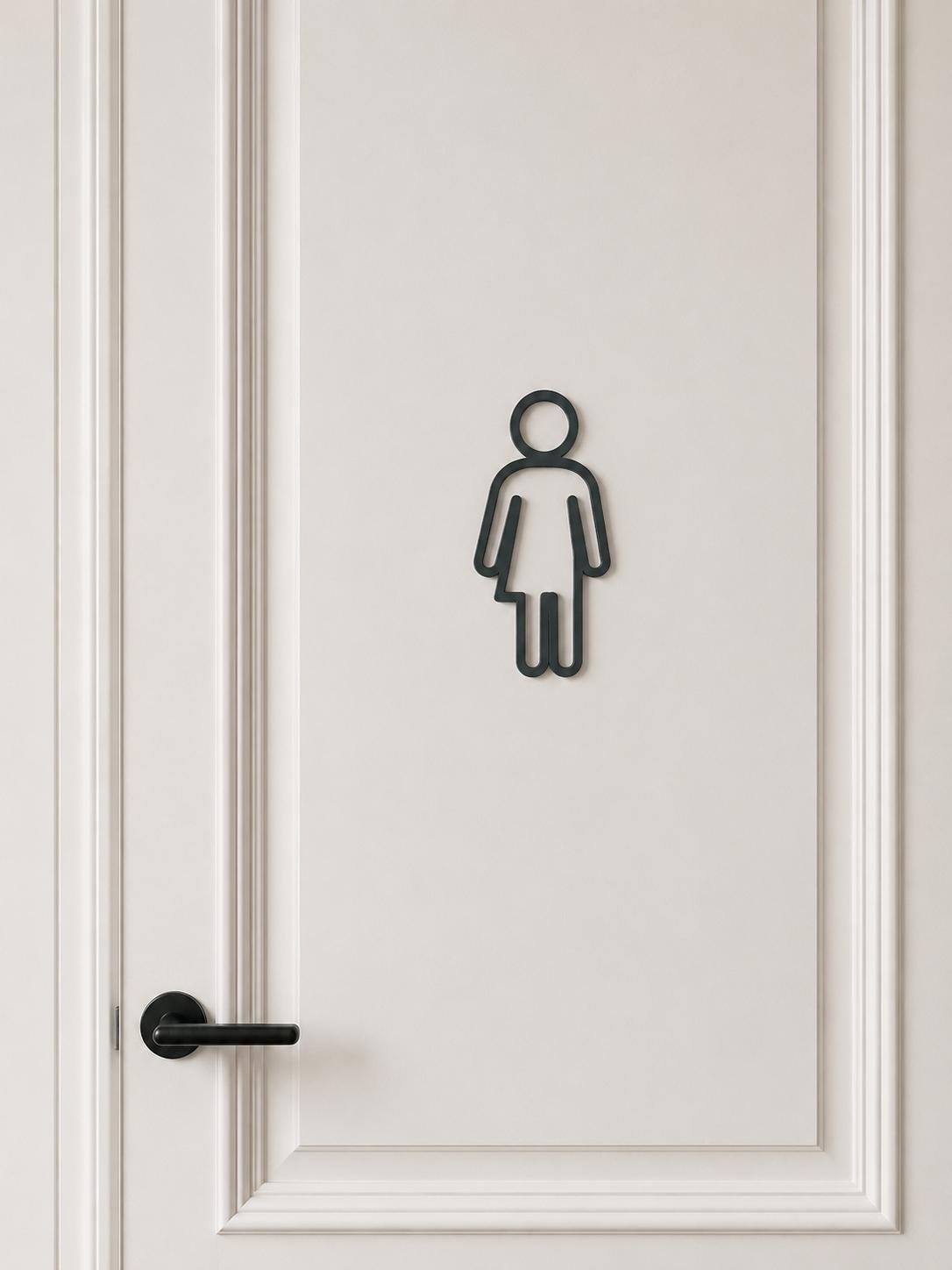 WC Schild | Toilettenschild | Unisex | Divers