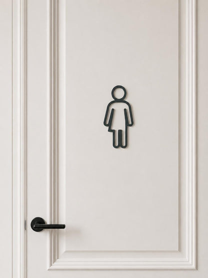 WC Schild | Toilettenschild | Unisex | Divers