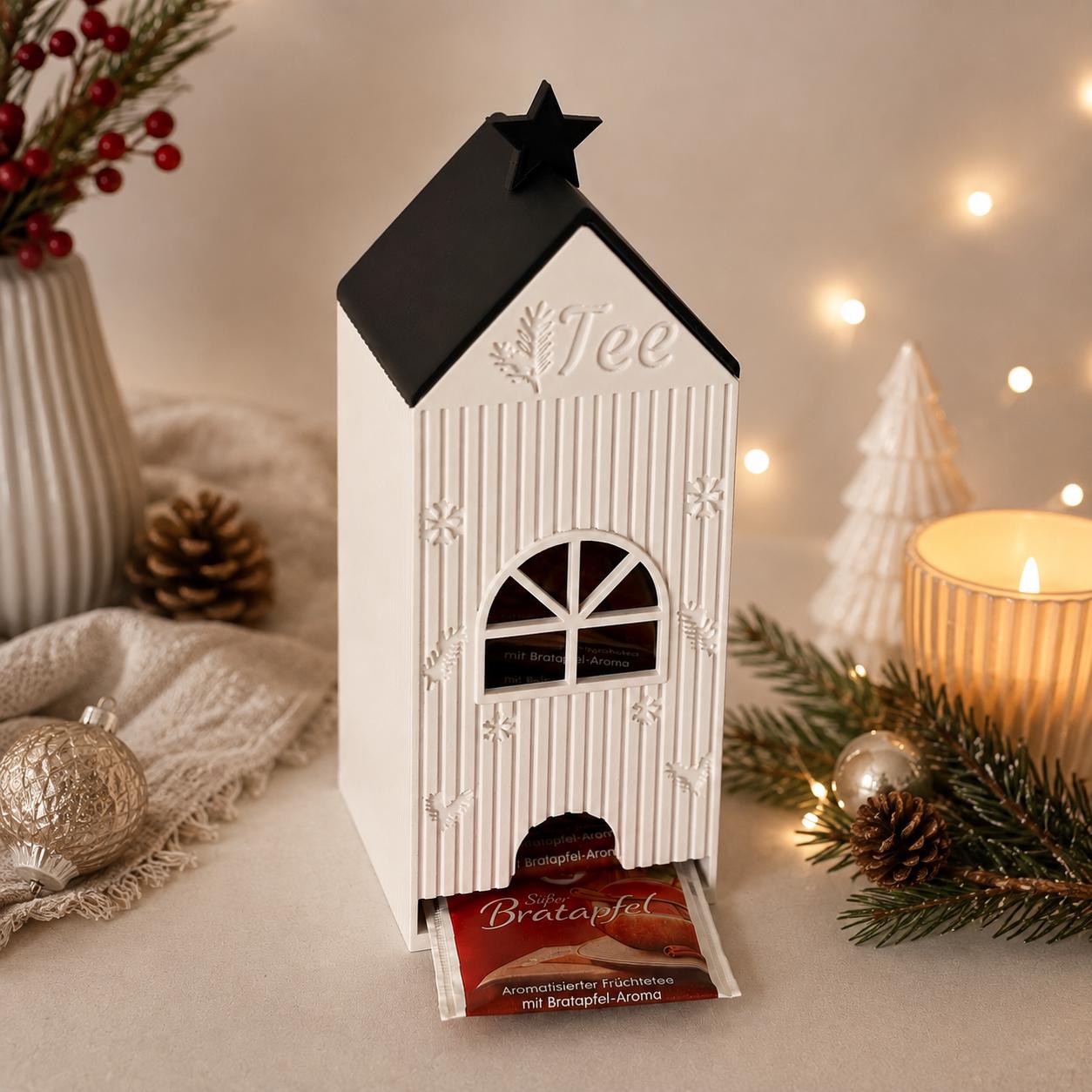 Teehaus Teebeutelspender | Adventskalender für Tee