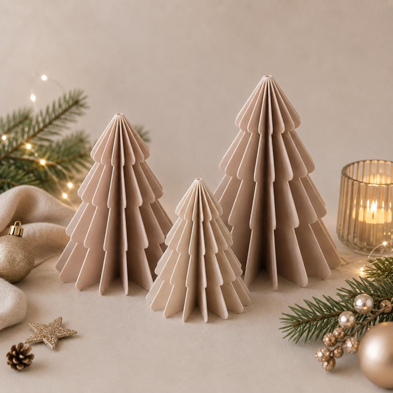 Weihnachtsbäume in verschiedenen Größen & Farben