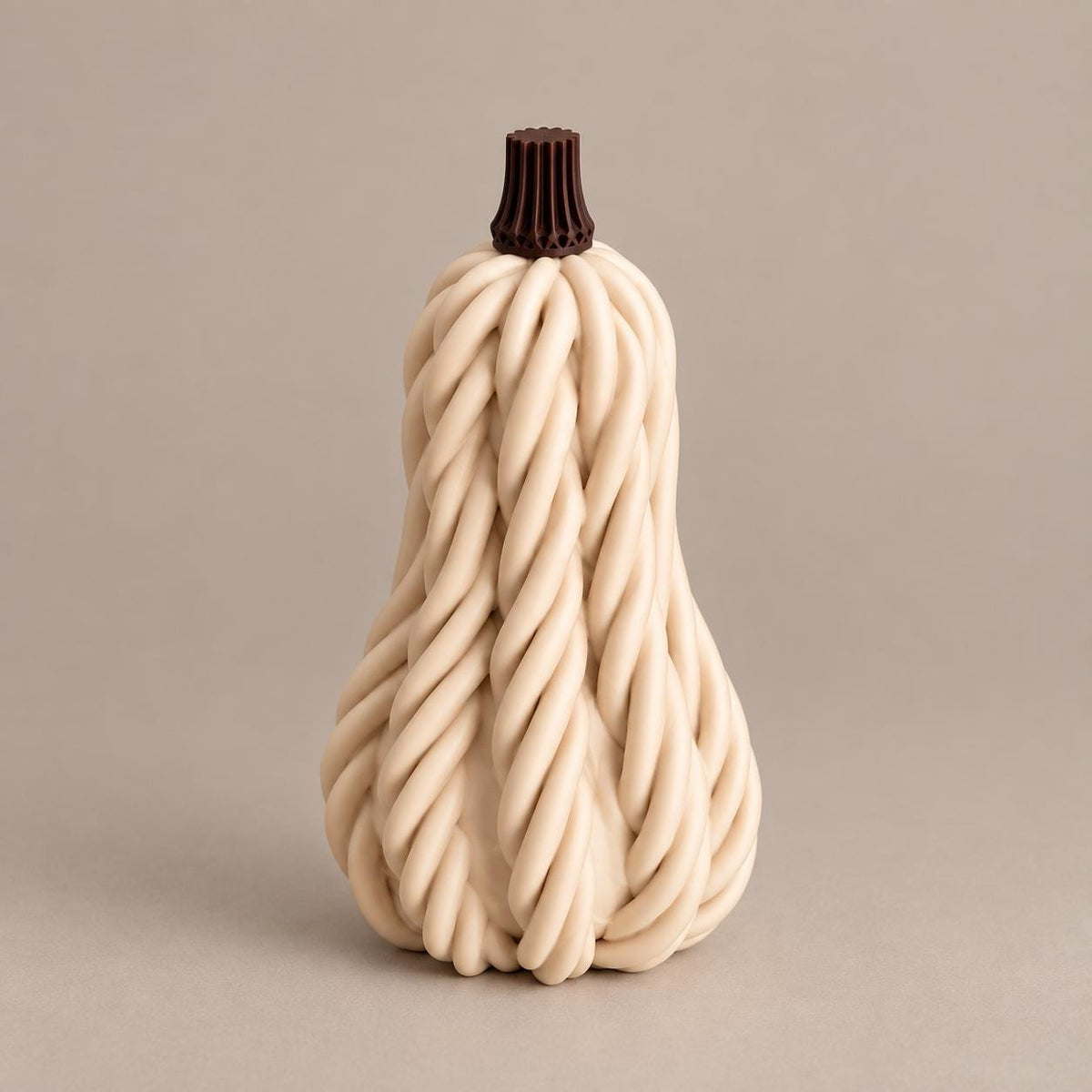 Kürbis in Strickoptik