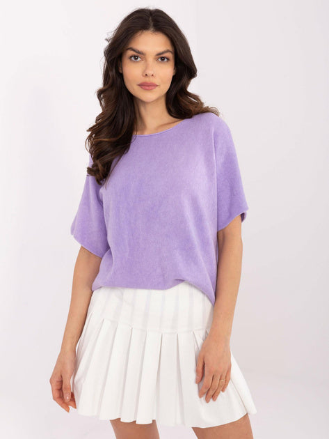Stylisches Damen T-Shirt in Flieder mit lockerer Passform