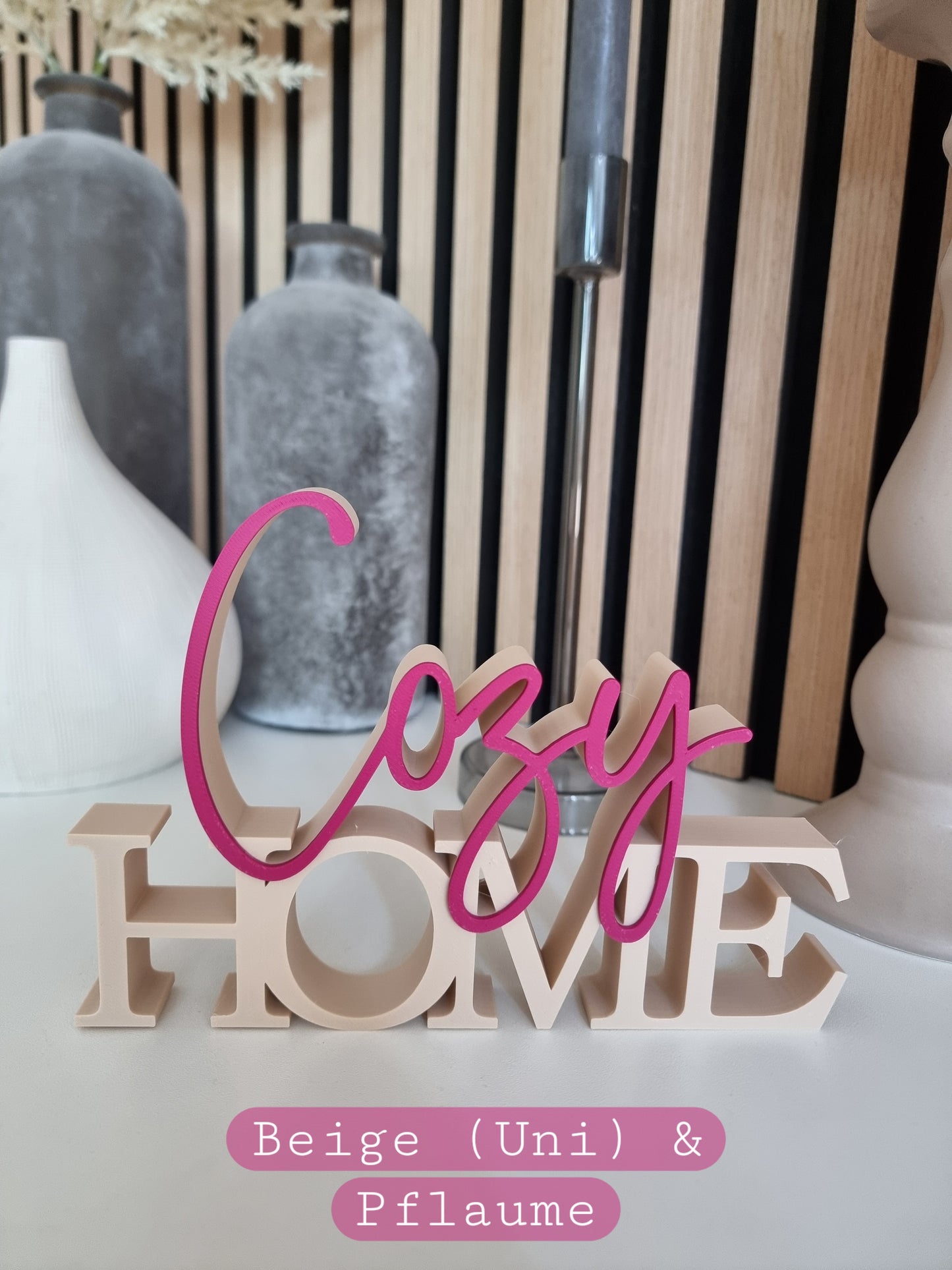 Cozy Home - Deko Aufsteller - 3D-Druck